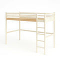 Letto a soppalco per bambini in metallo e legno Bianco
