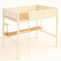 Letto a soppalco per bambini in legno compensato con scala