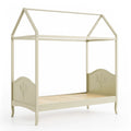 Letto a baldacchino per bambini in legno MDF Beige 90x200 cm