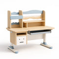 Scrivania per Bambini in Legno MDF con Cassetto e Mensole